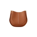 2023 Women Cowhide Saddle Bag Fashion Ladies Shoulder Bag Simple Leather Shoulder Crossbody Bag for Women